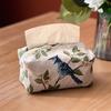Retro Paper Sets of Paper Towel Bag Cloth Art Suction Box Sitting Room Jacquard for Paper Bags Home Desktop Paper Bag