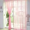 1 PCS  Color Tulle Door Window Curtain Drape Panel Sheer Scarf Valances