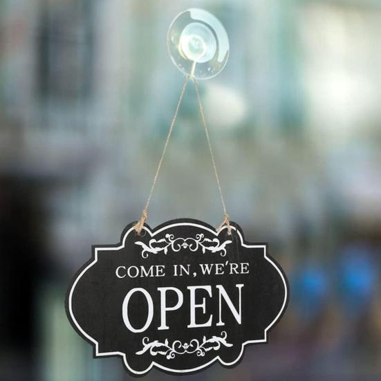 Rustic Business Sign Wooden Open And Closed Sign Double Sided