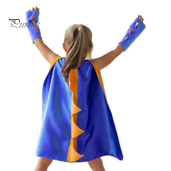 Костюмы Детский костюм накидки динозавра Тонкая работа Удобно носить Создать атмосферу Косплей Наряды для вечеринок на Хэллоуин Косплей