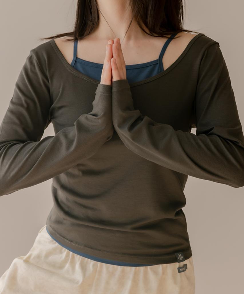 MOREOUT Women'S Yoga Wear Modal Air Long Sleeve 3Tt5377