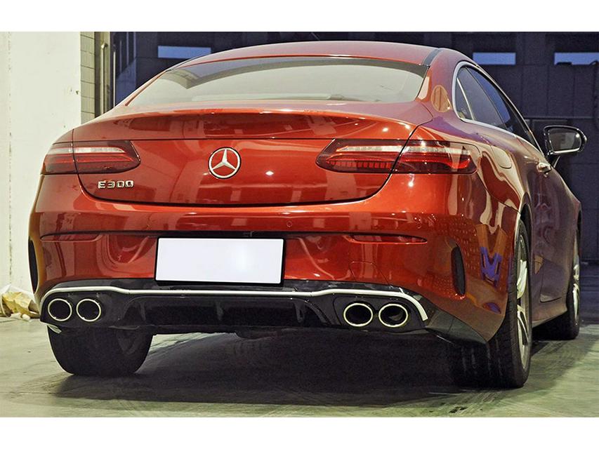 Rear Lip Diffuser with Quad Tailpipes for 16-21 Mercedes-Benz E-Class Coupe AMG E53/E63