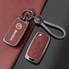 Zinc Alloy Leather Car Key Case Fob Cover Holder for Skoda Octavia A5 A7 Fabia Superb Kodiaq Karoq Protection Shell Accessories fsvr64