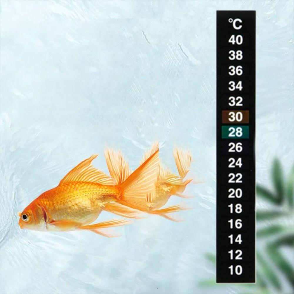 8 шт. Термочувствительные наклейки от 10℃ до 40℃ Жидкокристаллический термометр для аквариума Самоклеящиеся термометры
