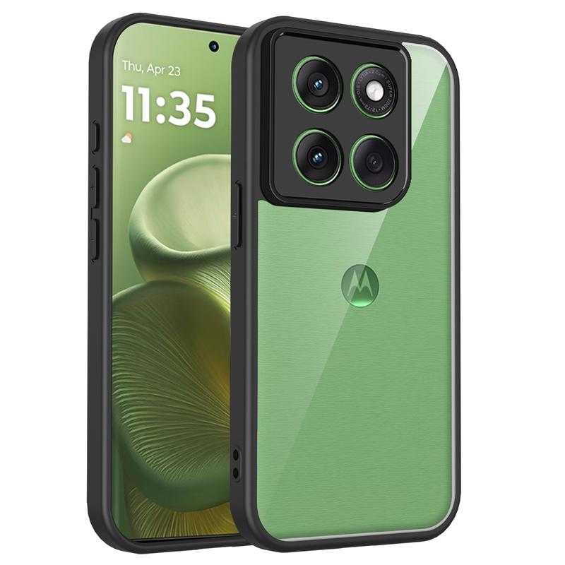 Прозрачный силиконовый чехол для Motorola Moto G86 G56 G96 G85 G75 G55 G35 G15 Power G05 Задняя панель из ПК Бампер из ТПУ Противоударный чехол для телефона