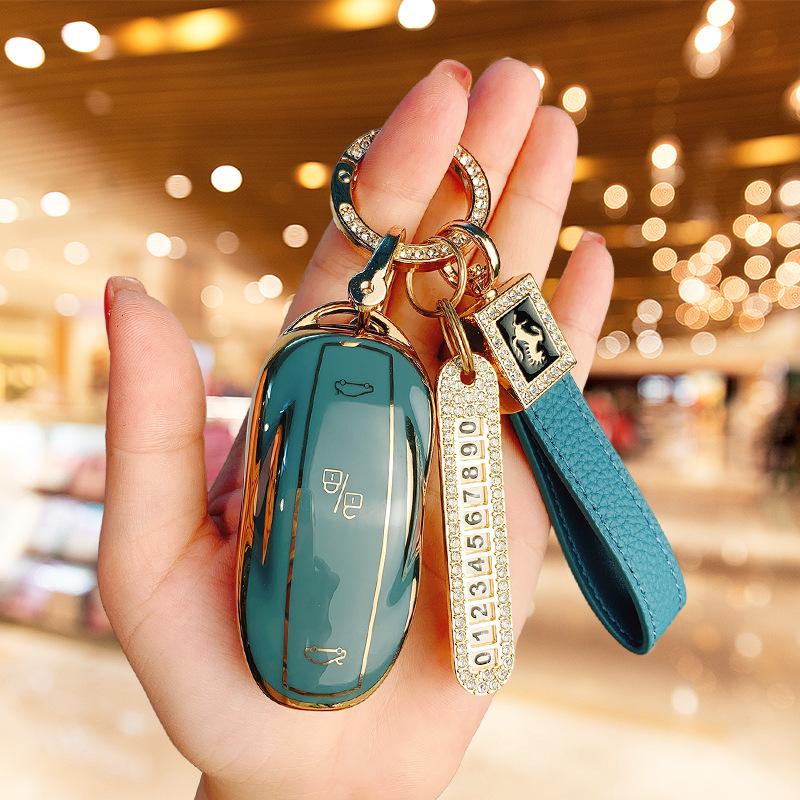 Suitable for Tesla Model 3 Key Cover ModelY/S/X High-end Protective Case, Car Supplies, Bag Buckle, Men and Women