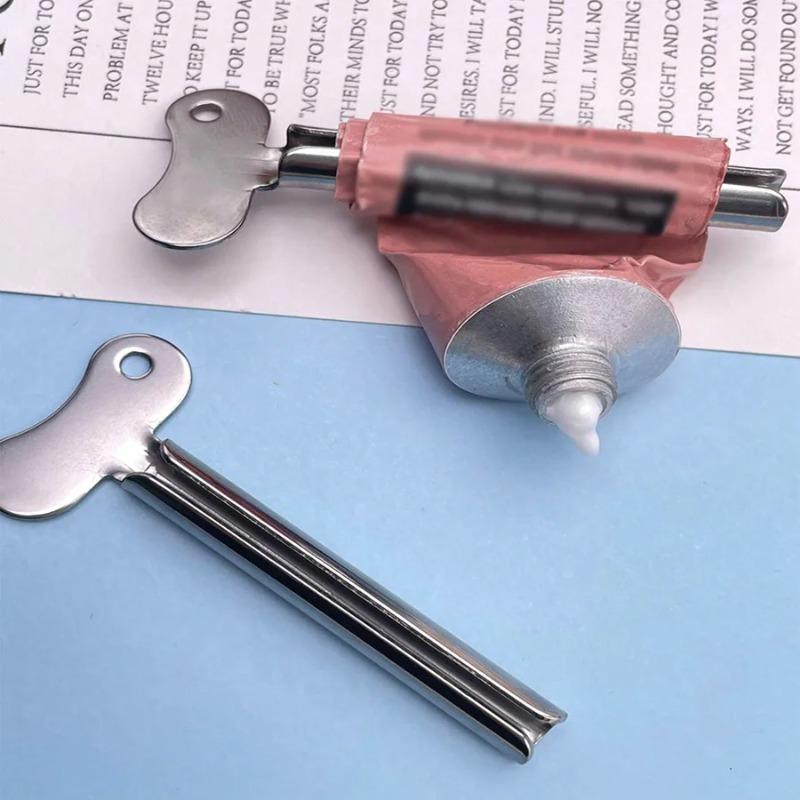 Portable Stainless Steel Toothpaste Squeezer & Hair Dye Dispenser Cleanser squeezer, bathroom accessories, Half-Circle Wringer