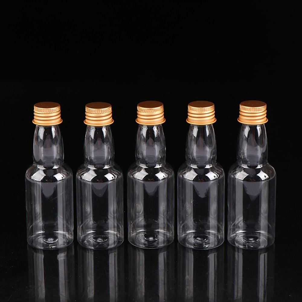 5шт. Бутылка вина Мини-бутылки для ликера Набор праздничных принадлежностей Бутылки для спиртных напитков Пластиковая бутылка спирта