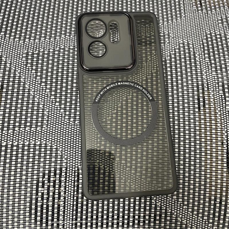 Роскошный прозрачный чехол Magsafe TPU для Motorola Edge 40, мягкий силиконовый прозрачный магнитный чехол для беспроводной зарядки, защита камеры, полная защита от ударов