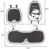 Cartoon Panda Car Seat Cushion Breathable Ice Silk Summer Car Seat Cover Protector Pad Mat Dust Proof Interior Accessories