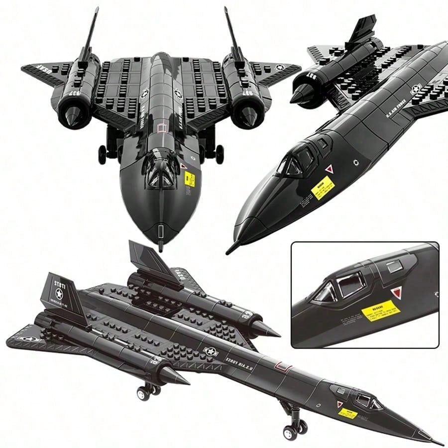 Городская Полиция SWAT Самолет SR-71 Blackbird Строительные Блоки Военные Кирпичики Детские Игрушки идеально для 6+