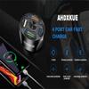 4 Port Car Charger, Cigarette Lighter Usb Charger, 3.0 Quick Car Phone Charger 7A Fast Car Charger Adapter For Mobile Tablets And Other Devices
