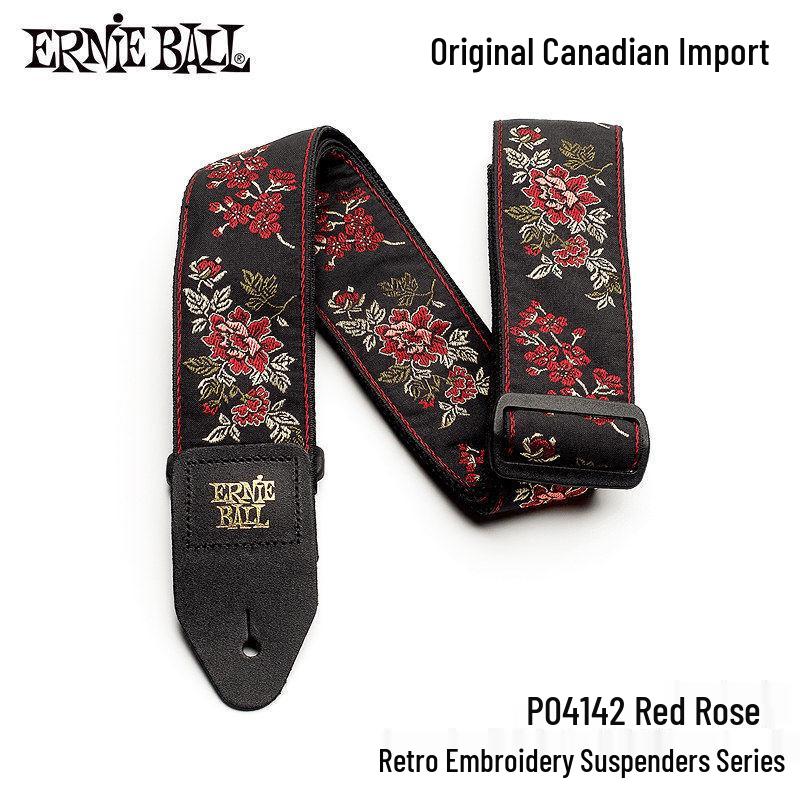 Универсальный ремень для гитары/баса Ernie Ball из бакелита - Удлиненный нейлоновый ремень через плечо