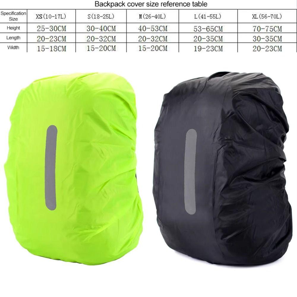 Bags Night Cycling Climbing Bag Backpack Rain Cover Dustproof Cover Reflective Waterproof Cover