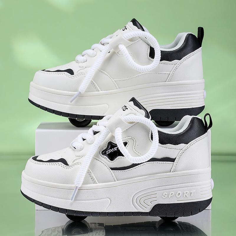 TUINANLE Обувь для катания на роликах, детские кроссовки на колесах, детские роликовые коньки, уличная спортивная обувь для девочек и мальчиков, подарки для детей