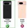 Protection de caméra - Phonillico® - Google Pixel 8 PRO - Lot de 2 - Verre Trempé - Résistant aux rayures