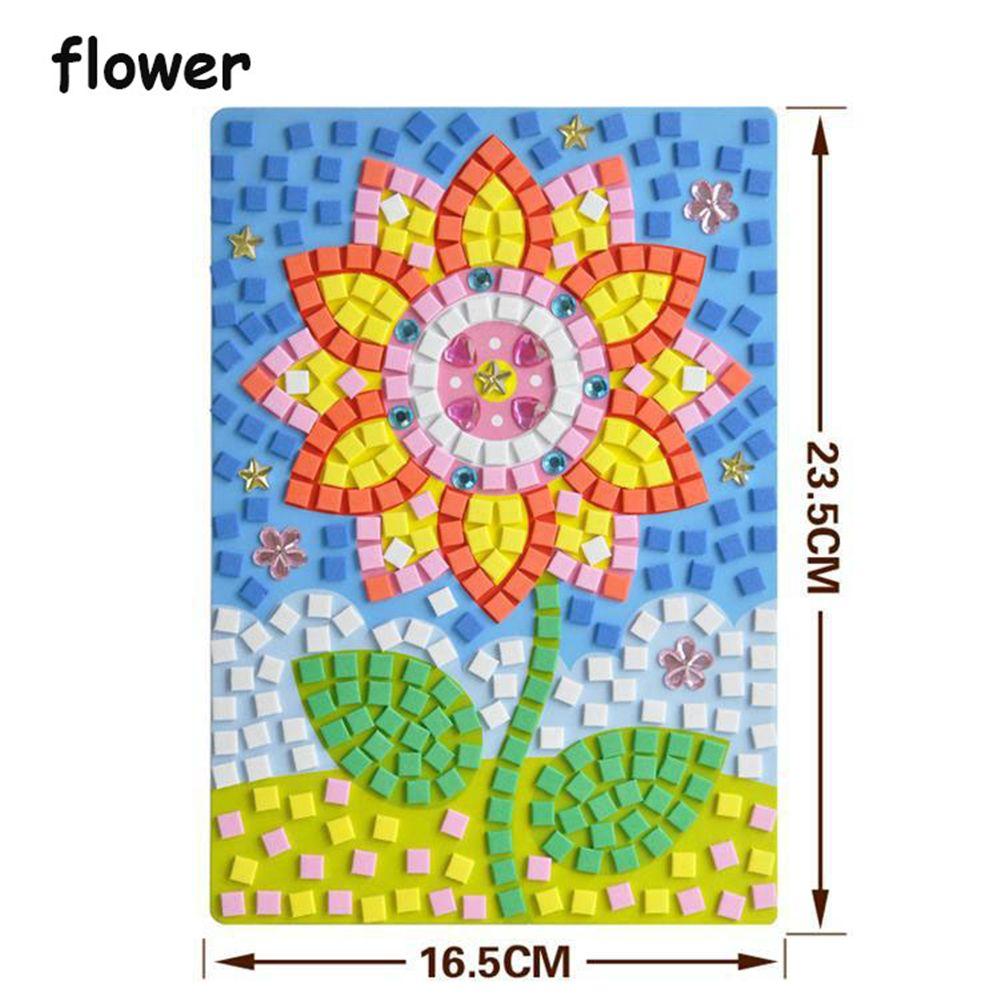 Kids Game DIY Kits Early Educational 3D Mosaics Puzzle EVA Foam Drawing Toys Stickers