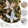 Sparkling Christmas Butterfly Ornament Lifelike Artificial Sequin Butterfly  Artificial