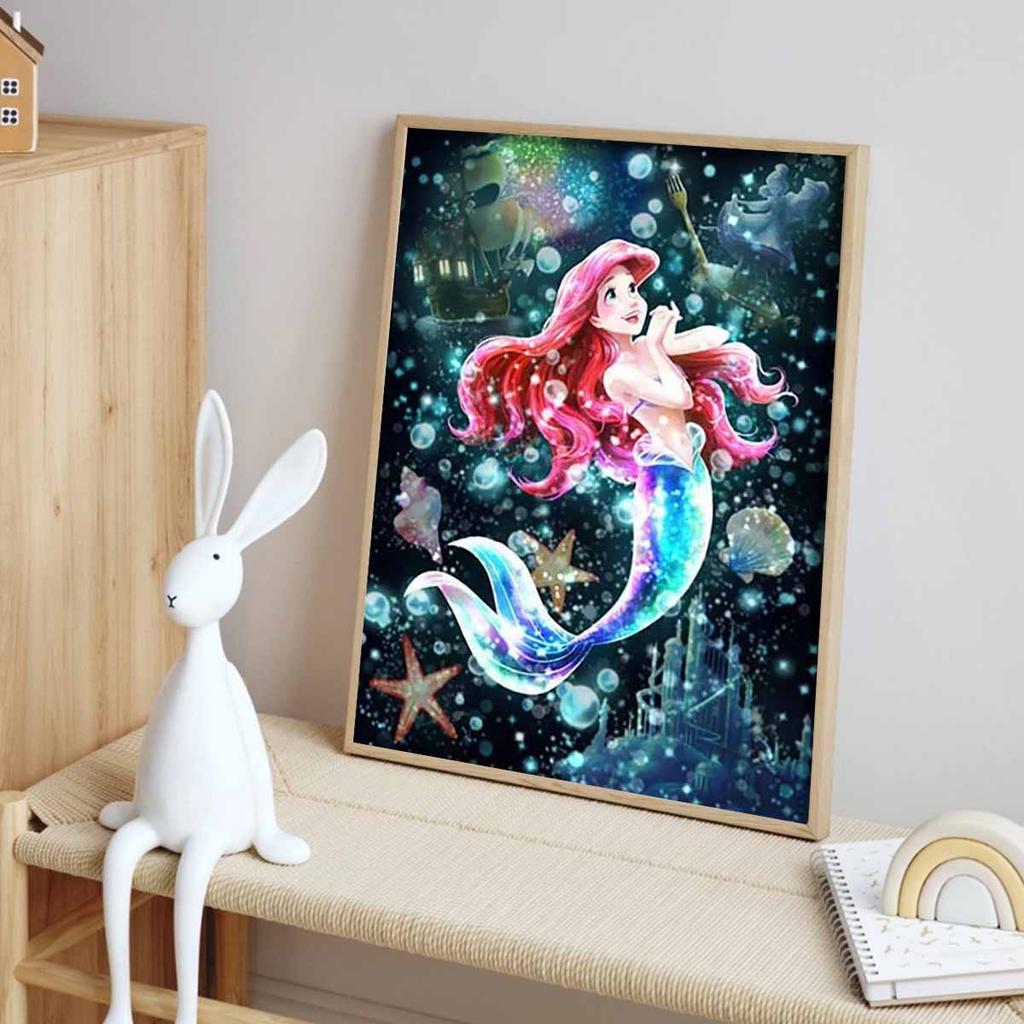 5D Diy Diamond Painting The Mermaid In The Water Full Drill Rhinestones Mosaic Embroidery Handmade Products Home Decor Gift
