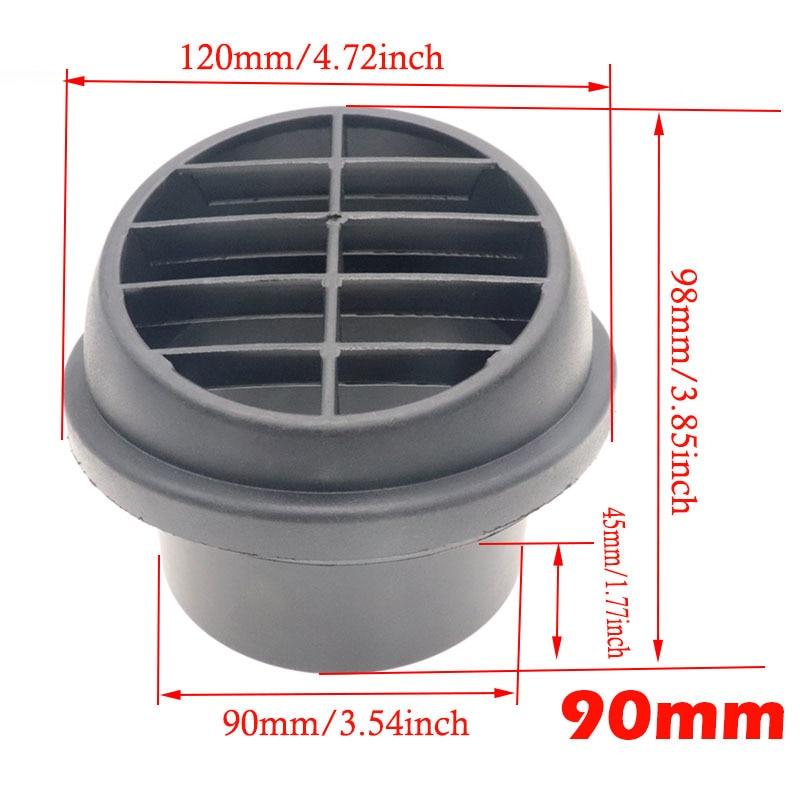 Теплый обогреватель, стояночный обогреватель, 90 мм, 75 мм, 60 мм, 42 мм, вентиляционное отверстие, автомобильный обогреватель, выход воздуха, направленный, вращающийся для автозапчастей для грузовиков Webasto