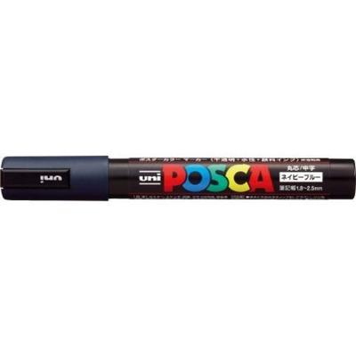 Mitsubishi Pencil Posca Medium Navy of Tip, PC-5M, Синий, PC5M.9 (Пакет 10)