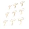 100Pcs Cute Paper Clips Metal Electroplating Multifunction Small Planner Clips with Storage Box for 