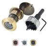 Solid Brass 28mm Door Peephole 220 Degree View Includes Drill Bit Heavy Duty Universal 40-57mm Doors