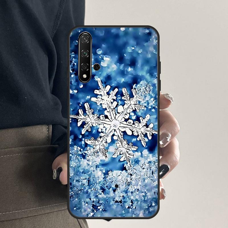 Snow Snowflake Winter For Huawei Nova 12s 12i 11i 7i 8i 9 10 SE Y91 Y90 Y60 Y70 Y72 Y61 P60 Pro P30 P40 Lite Case