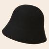 New Fall and Winter Thickened Warm Womens Bucket Hat Stylish and Comfortable Fisherman Hat Windproof Cold-proof Solid Color Hat