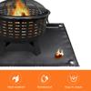 Under Grill Mat Fire Pit Deck Patio Ember Mat Fireproof Mat Grill Pad for Fire Pit for Outdoor Camping Gas Stove
