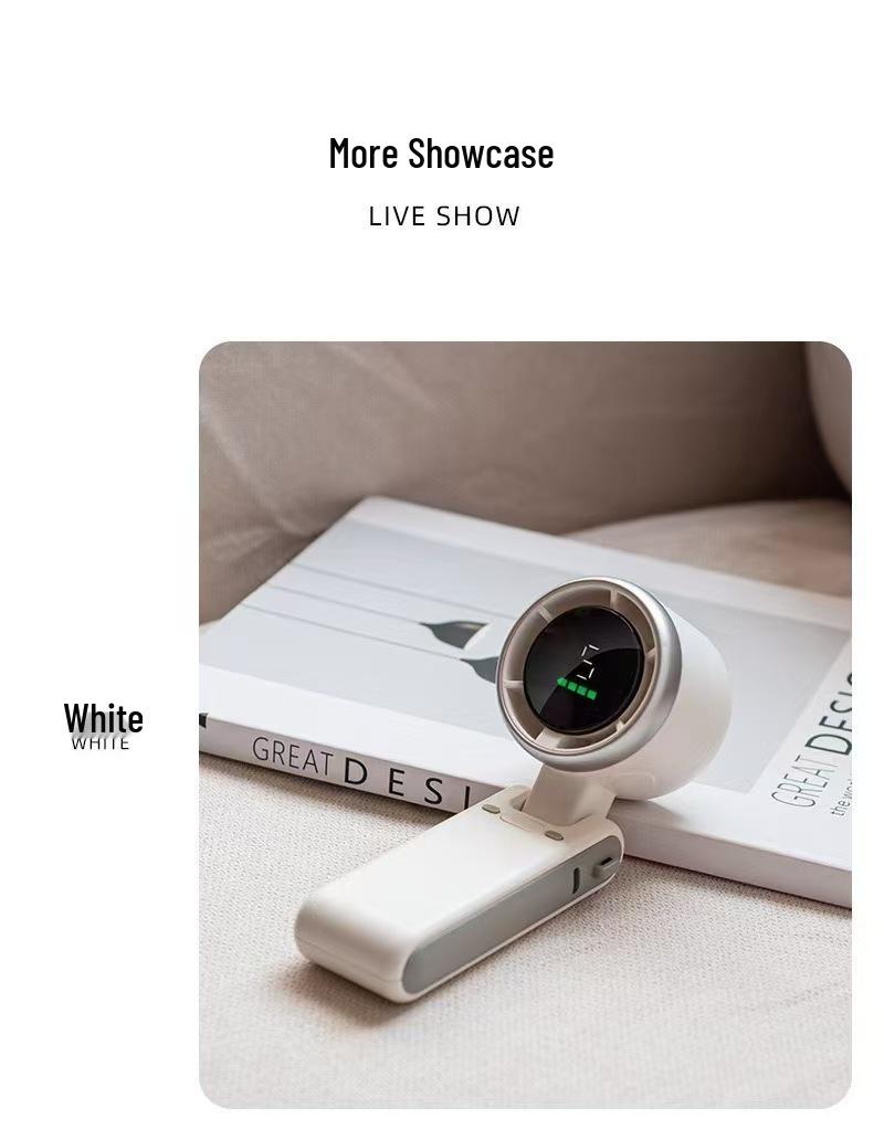 Portable High-Speed Mini Fan: Neck-Hanging, Foldable, Silent for Outdoor & Office Use