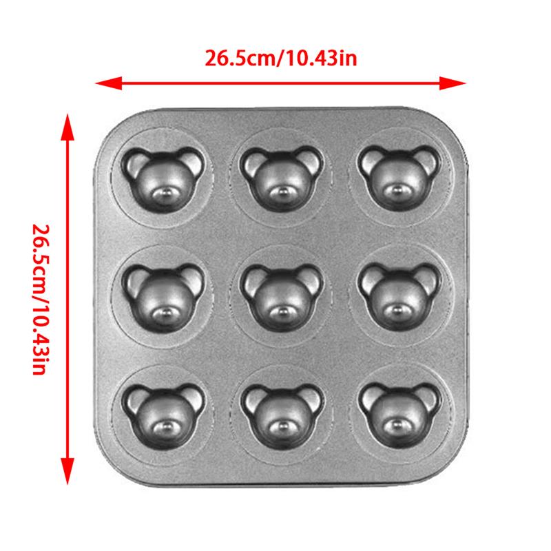 Форма для выпечки медведя, антипригарная форма из углеродистой стали, сделай сам, милые формы для конфет, инструменты для торта