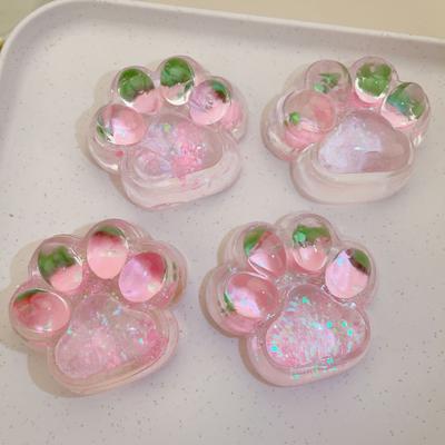 1/2 шт., розовая клубника, кошачья лапка, игрушка для снятия стресса, виноград, кошачья лапка, сжимающая щипок, сенсорная игрушка для детей и взрослых, мягкий мячик TPR, игрушка-коготь для снятия стресса
