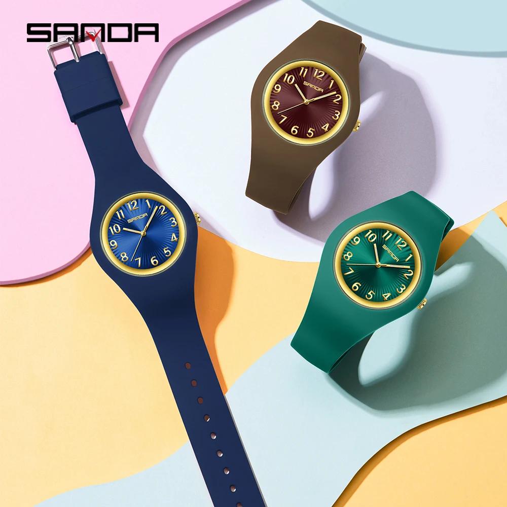 SANDA 6360 Fashion Quartz Watch Simple Luminous Shock Resistant Sports Students Clock Leisure Boys Girls Wristwatch reloj hombre