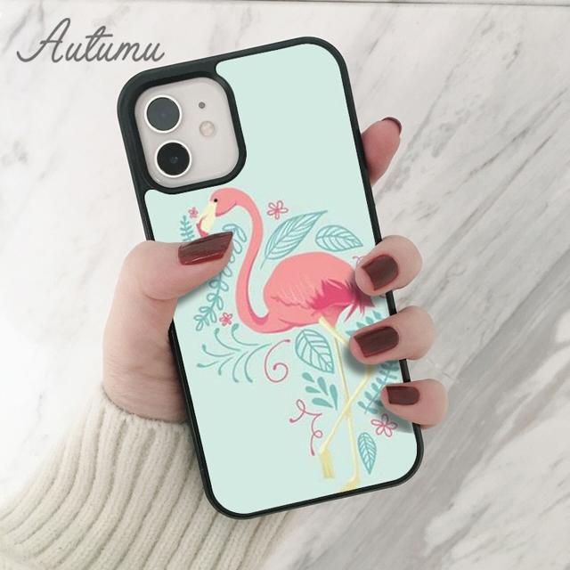 Чехол для телефона с изображением фламинго для iPhone 11, 12, 13, 14 Pro Max mini X XR XS SE 2020 5, 6S, 7, 8 Plus, Samsung Galaxy S21 S22, чехол