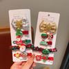 5Pcs/Set  Christmas Hair Clip Hair Tie Children Christmas Gifts Cute Santa Claus Snowman Elk Hair Accessories