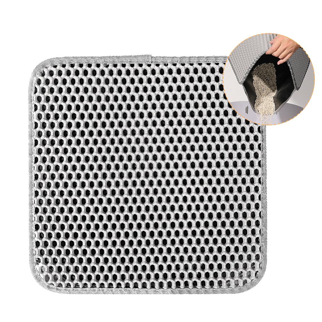 Водонепроницаемый коврик для кошачьего туалета из ЭВА, коврик-ловушка для кошачьего туалета в помещении, нескользящее дно, меньше отходов