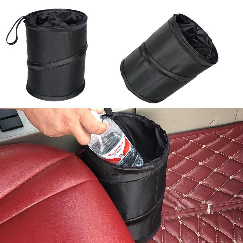 1Pc Black Car Trash Can Pack Bag Waterproof Car Trash Bag for Little Leak Proof Car Cooler Bag- Car Garbage Bag with Side