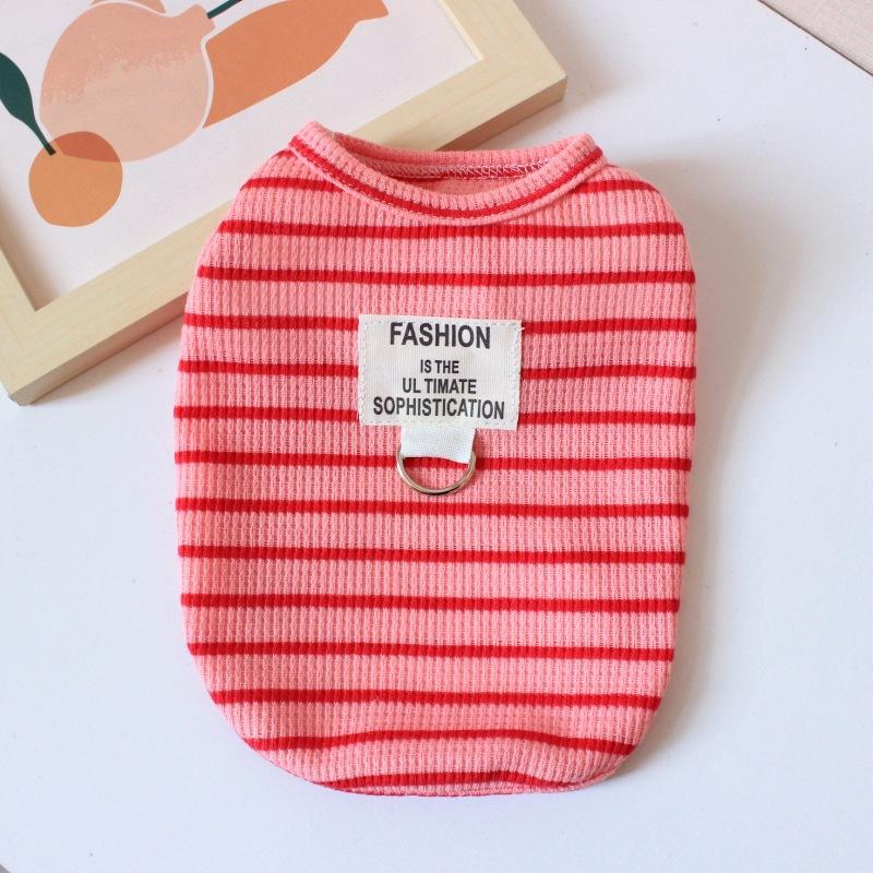 Dog Clothes Puppy Autumn Schnauzer Summer Pomeranian Small Dog Bigbear Teddy Autumn Short Sleeves