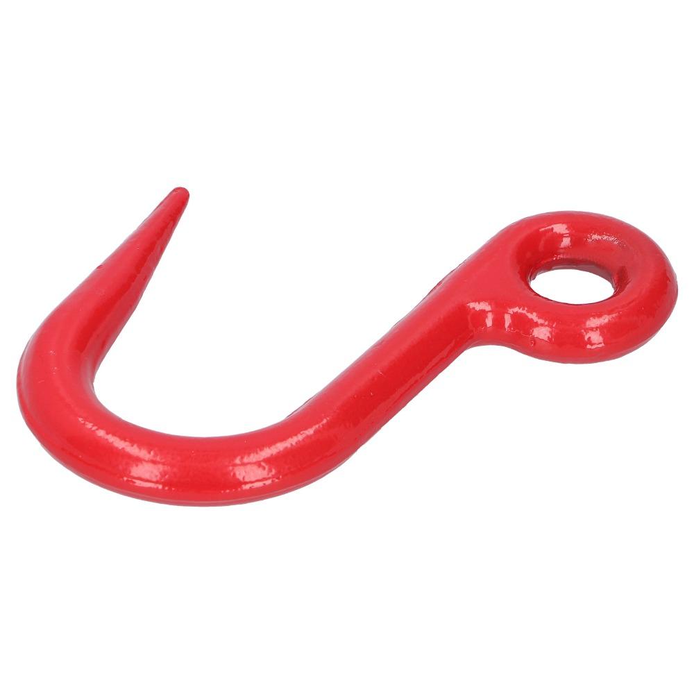 Durable Alloy Steel Safety Hook Red Eye Hook Crane Hook 1T Capacity Alloy Steel Hook Industrial Use