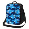Blue Shark Pattern Insulated Lunch Bag - Reusable, Portable for School, Office, Picnic | Ideal Gift for Teachers,