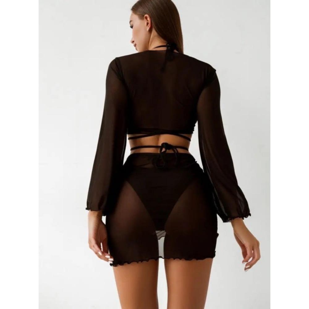 Сексуальный купальник из четырех частей бикини