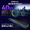 Sanwa Direct 4 см 40 Вт HDMI Питание Пульт ДУ AC Телевизор Саундбар, Тонкий, Высокий, Выход, Поддержка ARC/Bluetooth/3,5 мм/USB/microSD, Связь, Управление, Питание, Проводной,