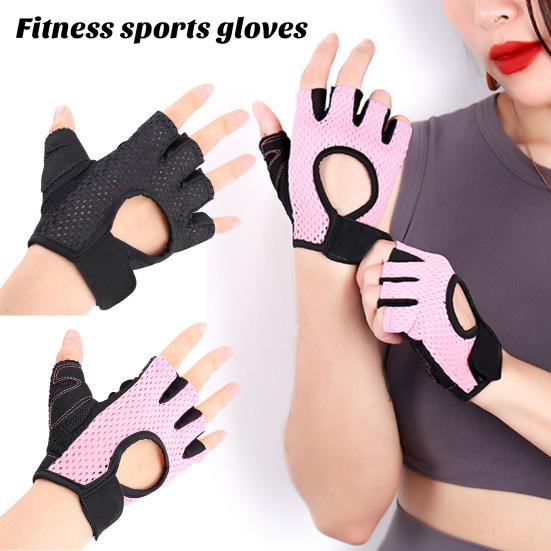 1 пара велосипедных перчаток, дышащие, впитывающие пот, противоскользящие, для мужчин и женщин, для тренажерного зала, фитнеса, силовых тренировок, перчатки на половину пальцев, защита для рук
