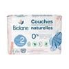 Biolane - Couches Naturelles Taille 2 - Ultra-Absorbant, Pas De Fuite - 28 Unités