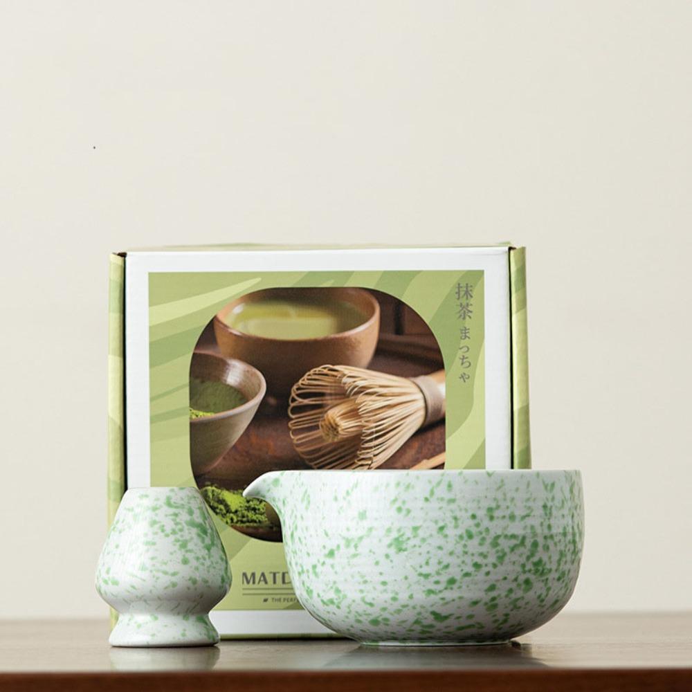 Large Capacity Matcha Holder Ceramic Matcha Brewing Cup Matcha Chasen  Tea Making Tools