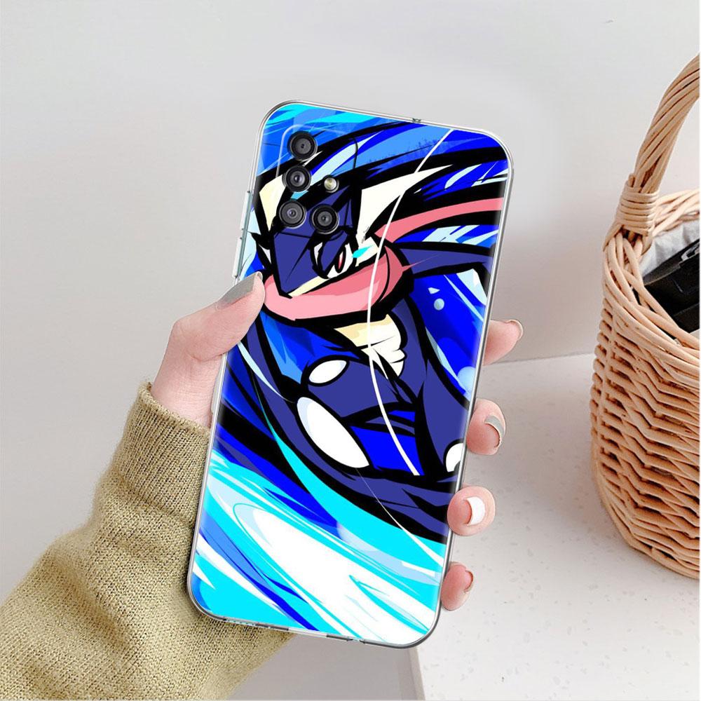 Прозрачный чехол для Samsung Galaxy A52 A12 A51 A32 A21s A71 A32 A22 50 A70 A31 A72 5G чехол для телефона аниме крутой покемон