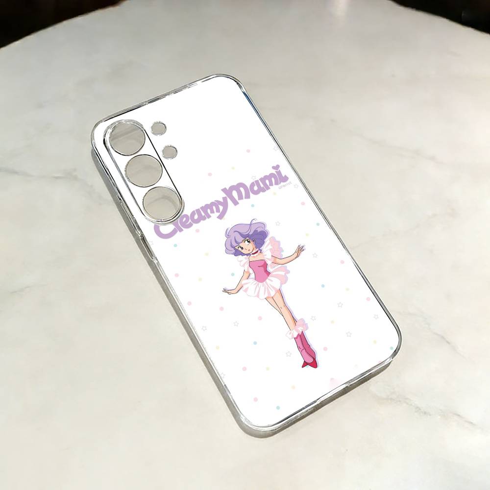 Magical Angel Creamy M-Mami Transparent Shockproof phone Case For Samsung S25,24,21,22,23,30,20,Ultra,Plus,Fe,Lite