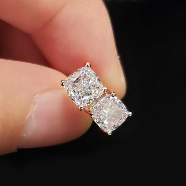 Новые серьги-гвоздики с кристаллами кубического циркония, женские простые универсальные аксессуары для пирсинга ушей, лучший подарок, модные ювелирные изделия