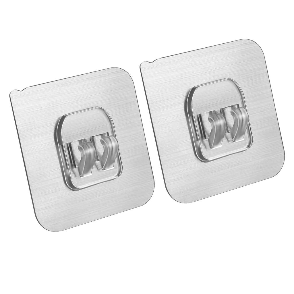 2 шт. самоклеящиеся крючки многофункциональные прозрачные сверхпрочные настенные липкие крючки без перфорации для